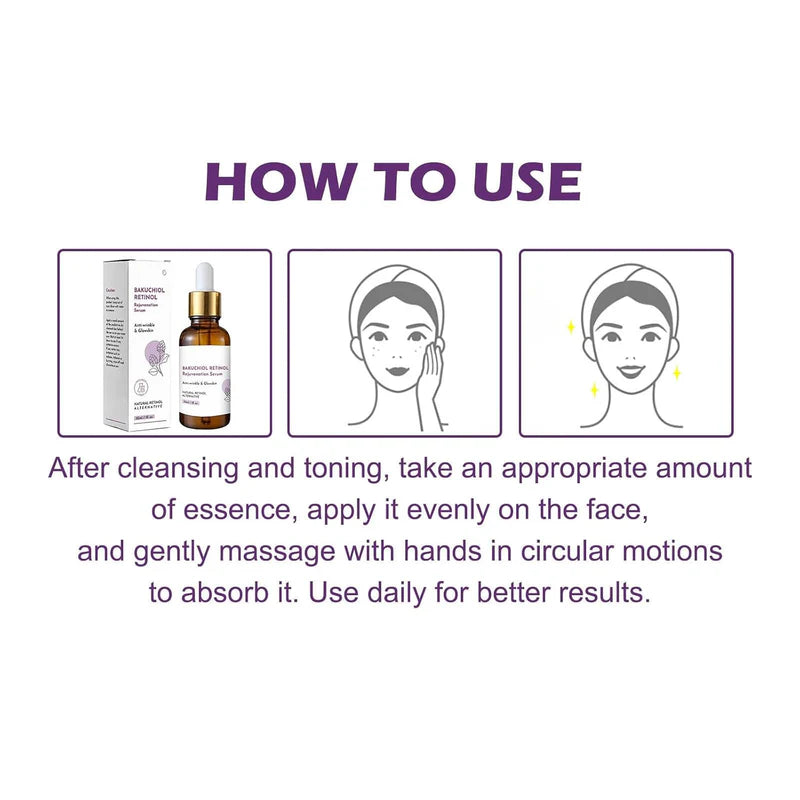 Venature Bakuchiol Retinol Rejuvenation Serum – Anti-Aging &amp; Skin Renewal Serum (30ml)