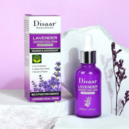 Disaar Lavender Grapeseed Facial Serum – Brightening Nourishing Face Serum (30ml)
