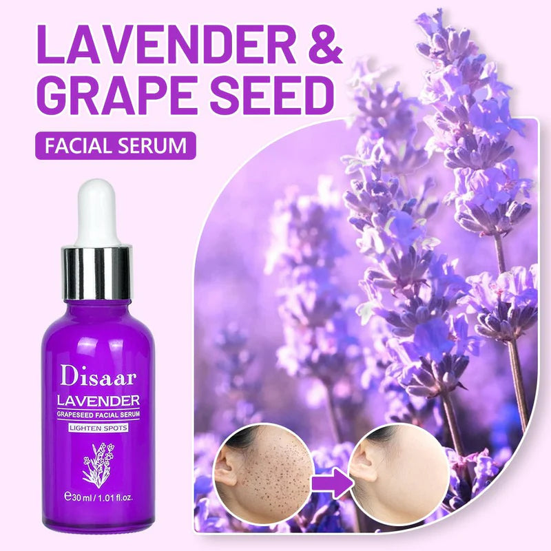Disaar Lavender Grapeseed Facial Serum – Brightening Nourishing Face Serum (30ml)
