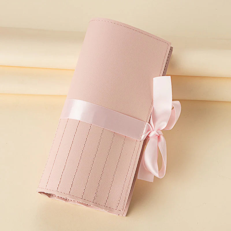 11-Piece Professional Makeup Brush Set with Ribbon Storage Bag