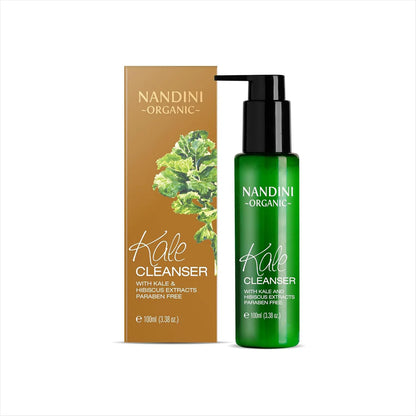 Nandini Organic Kale Cleanser – Gentle Face Cleanser with Kale & Hibiscus Extracts (100ml)