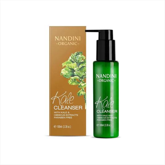 Nandini Organic Kale Cleanser – Gentle Face Cleanser with Kale & Hibiscus Extracts (100ml)