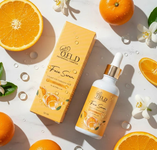 O.E.L.D Professional Cosmetics Vitamin C Face Serum – Brightening & Hydrating Serum with Hyaluronic Acid (50ml)
