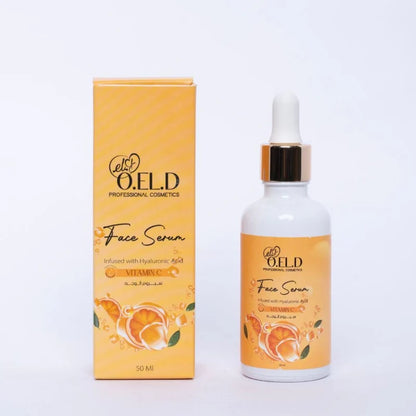 O.E.L.D Professional Cosmetics Vitamin C Face Serum – Brightening & Hydrating Serum with Hyaluronic Acid (50ml)